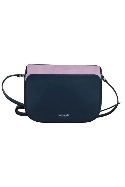 Kate Spade - Navy & Lavender Color Block Crossbody Bag