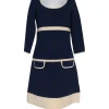 Kate Spade - Navy Blue Knit Dress Sz M