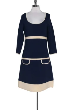 Kate Spade - Navy Blue Knit Dress Sz M