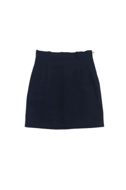 Kate Spade - Navy Pleated Waist Skirt Sz 6