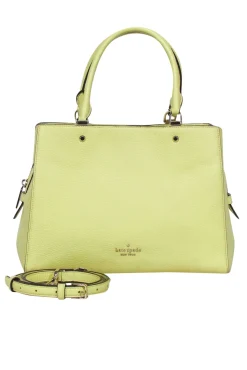Kate Spade - Neon Yellow Pebbled Leather Satchel Bag