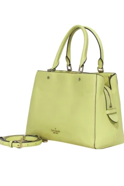 Kate Spade - Neon Yellow Pebbled Leather Satchel Bag
