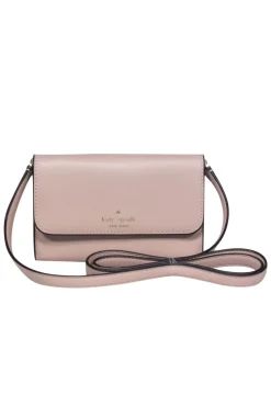 Kate Spade - Nude Fold-Over Mini Crossbody Purse