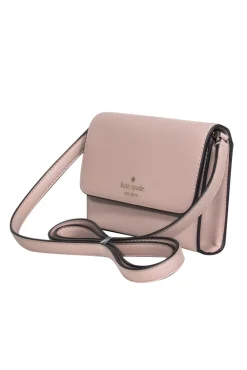Kate Spade - Nude Fold-Over Mini Crossbody Purse