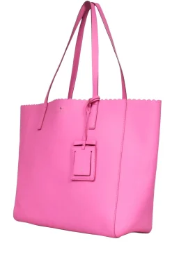 Kate Spade - Pink Scallop Edge Tote Bag