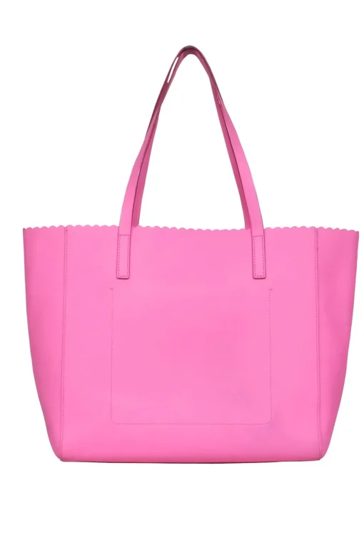 Kate Spade - Pink Scallop Edge Tote Bag