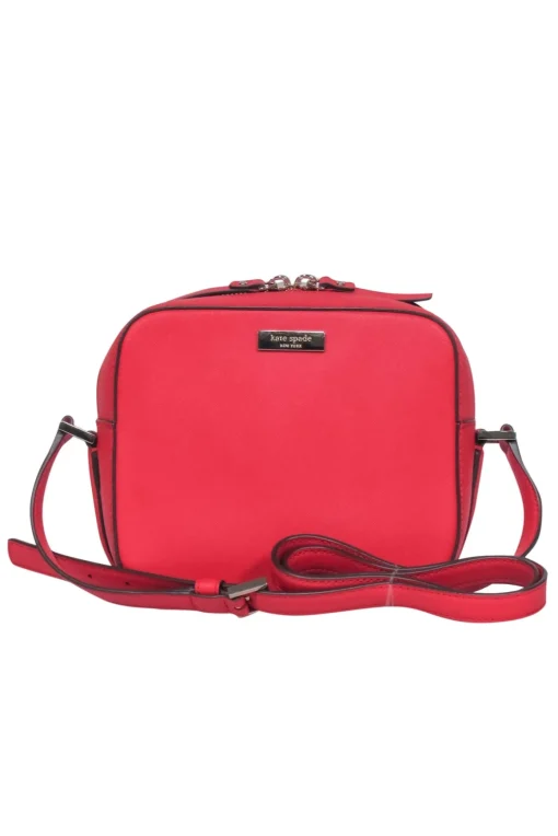 Kate Spade - Red Leather Square Crossbody