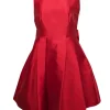 Kate Spade - Red Silk Blend Backless Bow Mini Dress Sz 10