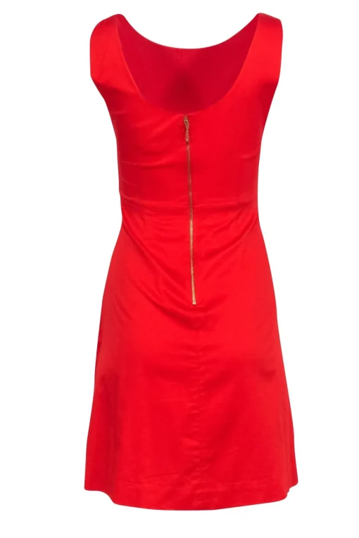 Kate Spade - Red Sleeveles Bow Front Cocktail Dress Sz 0