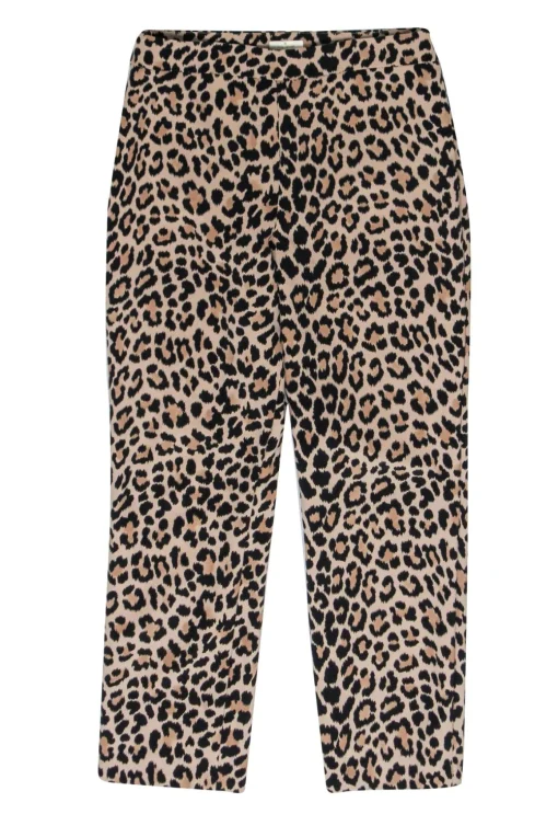 Kate Spade  - Tan & Black Cheetah Print Pencil Leg Trouser Sz 8