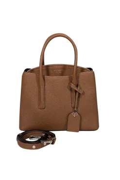 Kate Spade - Tan Grained Leather Crossbody Bag