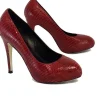 Kathryn Amberleigh - Red Snakeskin Heels Sz 10