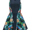 Keepsake - Navy A-Line Floral Printed Dress Sz XS/S