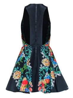 Keepsake - Navy A-Line Floral Printed Dress Sz XS/S