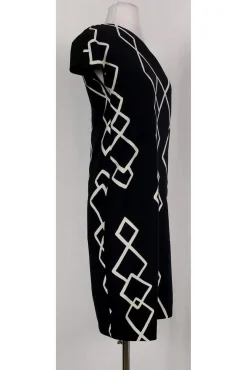 Keepsake - One Shoulder Black & White Dress Sz 4