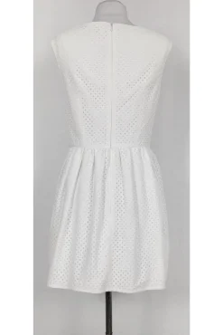 Keepsake - White Eyelet Fit N Flare Dress Sz M