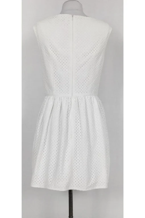 Keepsake - White Eyelet Fit N Flare Dress Sz M