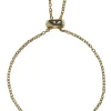 Kendra Scott - Gold Adjustable “Elaina” Chain Bracelet w/ Sparkly Iridescent Stone