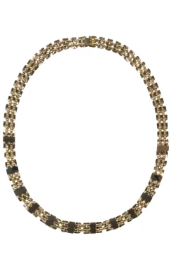 Kendra Scott - Gold Chain "Lesley" Necklace w/ Silver Gems