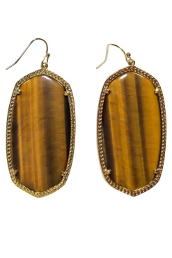 Kendra Scott - Tiger's Eye "Danielle" Statement Earrings