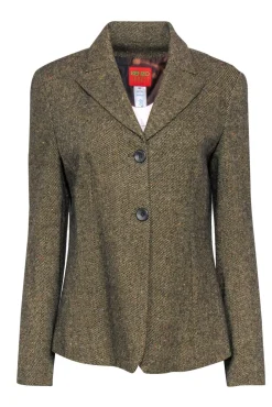 Kenzo Jungle - Vintage Brown Wool Blazer Sz 10