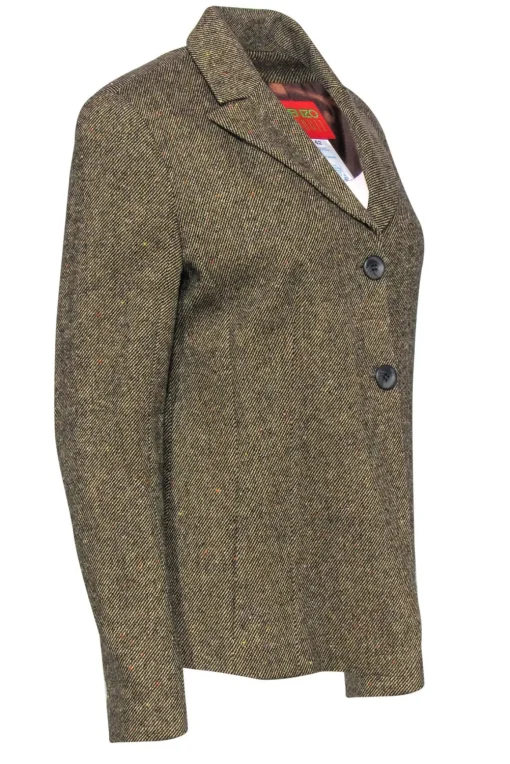 Kenzo Jungle - Vintage Brown Wool Blazer Sz 10