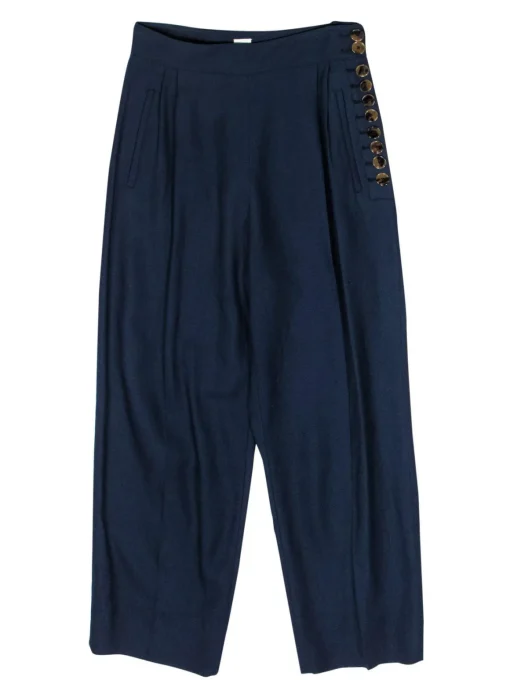 Khaite - Navy High Rise Slacks Sz M