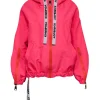 Khrisjoy - Neon Pink & Orange Zipper Front Hooded Jacket Sz 0