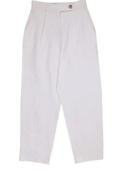 King & Tuckfield - Cream Textured Trouser Pants Sz M