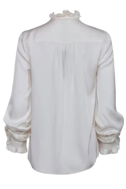 Kobi Halperin - Ivory Silk Long Sleeve Blouse Sz S
