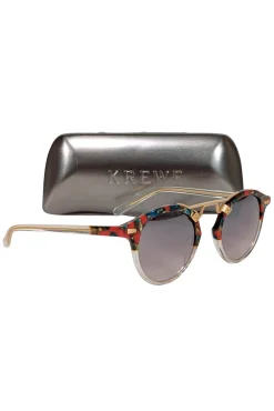 Krewe - Red, Green, & Gold Round Sunglasses
