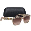 Krewe - White & Multi Color Tortoise Sunglasses