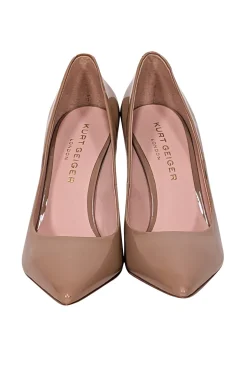 Kurt Geiger - Beige Patent Leather Pointed Toe Pumps Sz 7.5