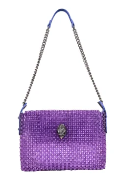 Kurt Geiger - Purple "Kensington Bead" Shoulder Bag
