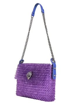 Kurt Geiger - Purple "Kensington Bead" Shoulder Bag