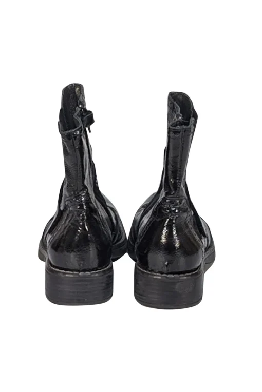La Perla - Black Patent Textured Short Boots Sz 6