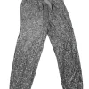 L'Acadamie - Silver Sequin Paper Bag Waist Pants Sz M