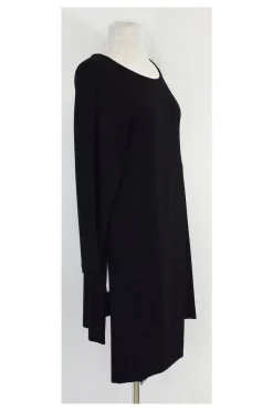 Lafayette 148 - Black Asymmetrical Hemline Dress Sz S