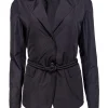 Lafayette 148 - Black Blazer w/ Skinny Belt Sz 4