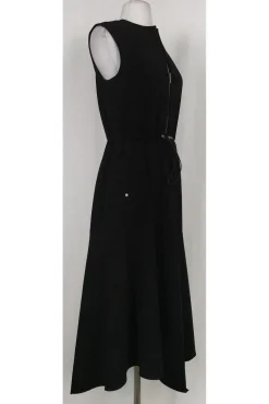 Lafayette 148 - Black Drawstring Midi Dress Sz S