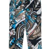 Lafayette 148 - Blue, Brown & White Printed Cropped Pants Sz 2