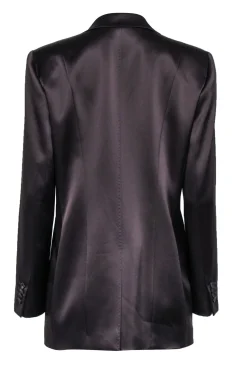 Lafayette 148 - Chocolate Brown Satin Blazer Sz 8