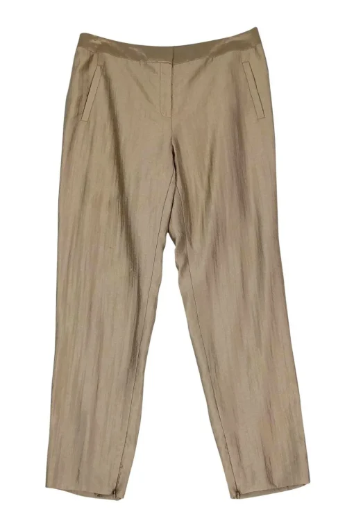 Lafayette 148 - Gold Satin Pants Sz 10