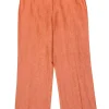 Lafayette 148 - Light Orange Linen Blend Wide Leg Trousers Sz 16
