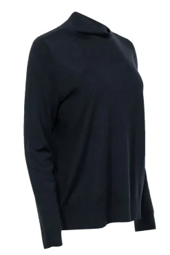 Lafayette 148 - Midnight Black Wool Turtleneck Sweater Sz XL