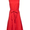 Lafayette 148 - Orange Sleeveless Midi Shirt Dress Sz 8