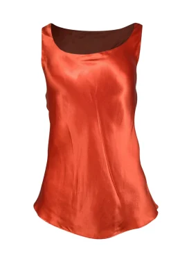 Lafayette 148 - Orange Sleeveless Silk Blouse Sz 6