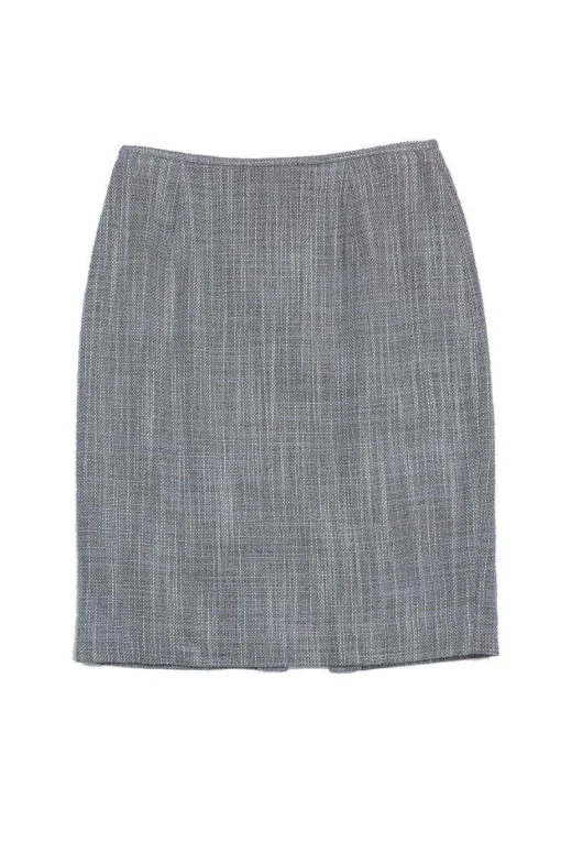 Lafayette 148 - Periwinkle & Brown Suit Skirt Sz 4P