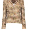 Lafayette 148 - Tan Cropped Tweed Blazer Sz 6