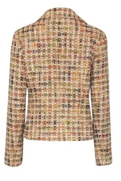 Lafayette 148 - Tan Cropped Tweed Blazer Sz 6